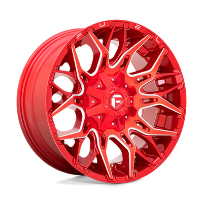 Fuel Offroad D771 TWITCH CANDY RED MILLED RIM 20x10, 8x170, -18mm, D77120001747