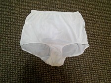 Vtg 60's SEARS 100 ALL Nylon White Granny Panties Full Cut Underwear Sz 6 NOS