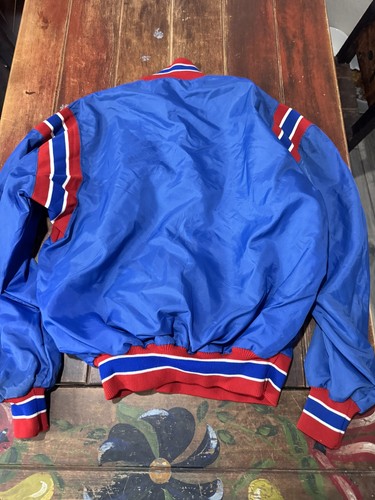 Vintage DeLong NFL Jacket Mens Large Coat 80s Football Full Zip USA Made Jacket - Picture 2 of 7