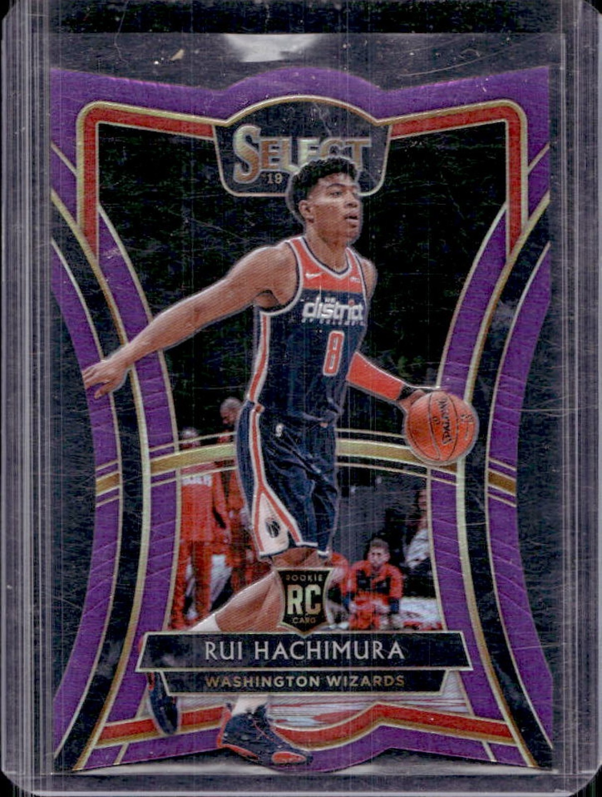 2019-20 Select Rui Hachimura RC Purple Prizm Die Cut Premier Level #/99 Wizards