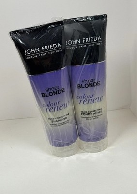 John Frieda Sheer Blonde Colour Renew Tone Correcting Shampoo Conditioner 8.45oz