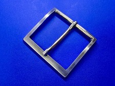 Square Shaped Single Prong Solid Brass Replacement Dress Style Belt Buckle