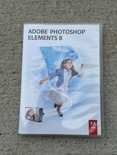 Adobe Photoshop Elements 8.0 MAC OS TX232LL/A - Very Good Condition Works Great