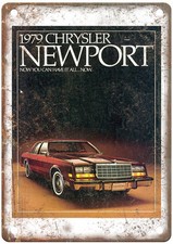1979 Chrysler Newport Vintage Auto Ad Retro Look Metal Sign Am4681 1979 Chrysler Newport Vintage Auto Ad Retro Look Metal Sign Am4681