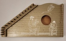 Vintage Harbert Italiana Milano Junior Zither / Lap Harp Musical Instrument