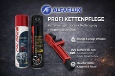 Motorrad Kettenpflege SET – Ketten-Reiniger + Kettenspray 400 ml + Kettenbürste