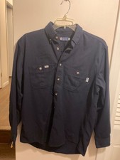Tyndale FR Shirt Mens Large Black Flame Resistant Arc Rated USA Made