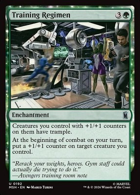 MTG Magic MSH Marvel Super Heroes - 1x EN NM 0192 U Training Regime