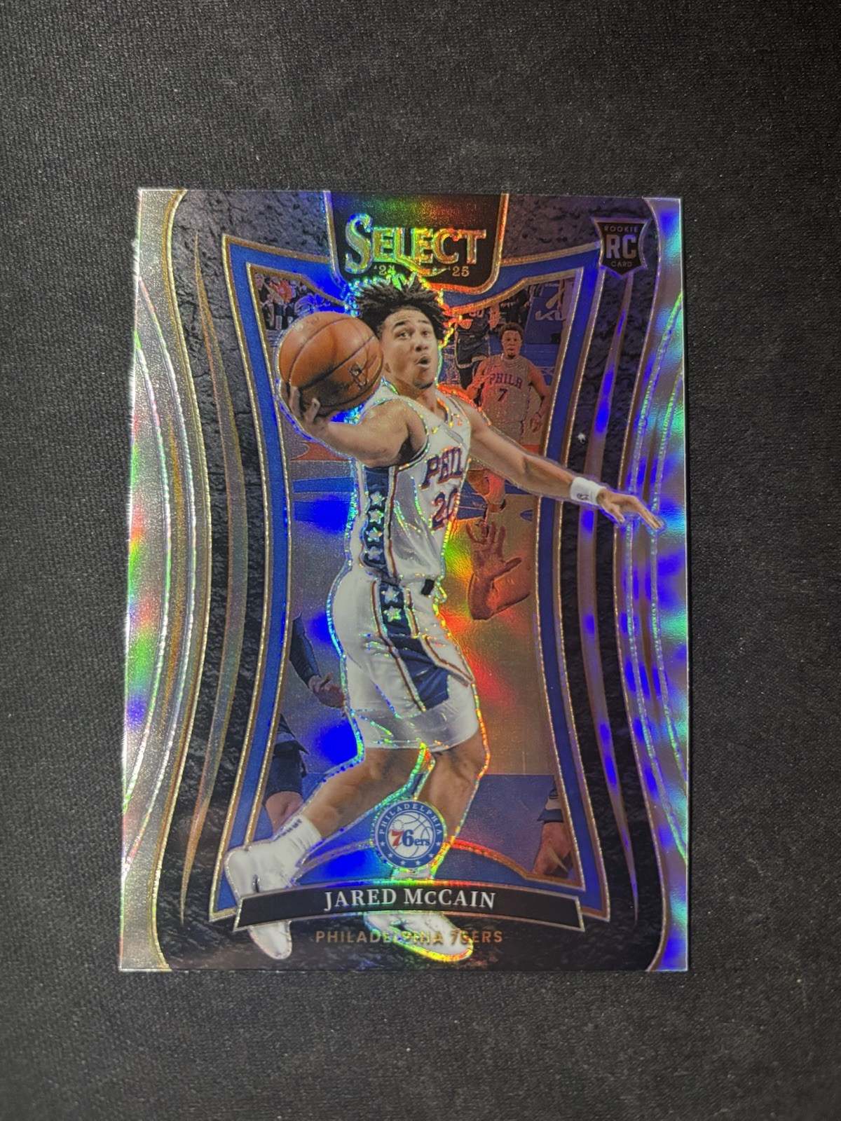2024-25 Panini Select - Mezzanine Jared McCain #393 Silver Prizm (RC)