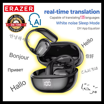 ERAZER XT66PRO Bluetooth Earphones ASMR Headsets DIY APP AI Translator Earbuds