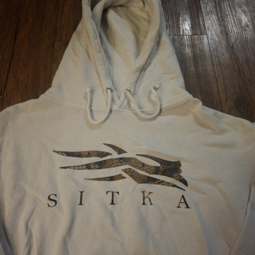 Sitka Pullover Hoodie Herren M weiß Optifade Icon Sweatshirt Jagd Outdoor - Bild 3 von 14
