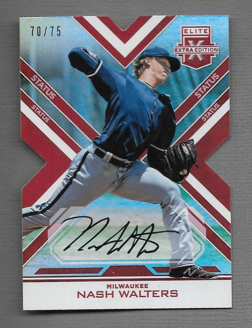 NASH WALTERS 2016 PANINI ELITE ROOKIE RC AUTOGRAPH AUTO CARD #'D /75 MLB