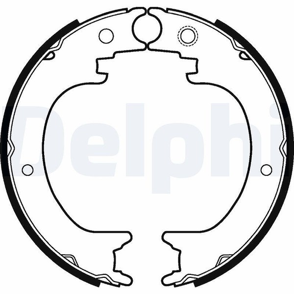 Delphi Bremsbackensatz, Feststellbremse Hinterachse U.A. FüR Subaru, Toyota-image