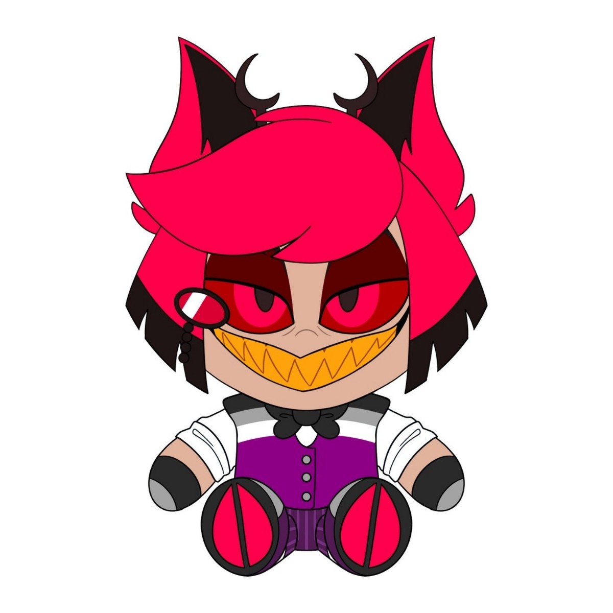 Youtooz Hazbin Hotel Pride Alastor Plush Plushie Doll Toy H9inch