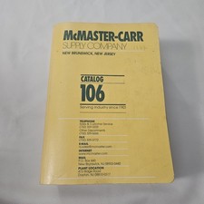 McMaster-Carr Catalog 106 2000 Industrial Supply Vintage Reference Book NJ 3280p