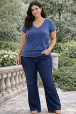 Ava  Viv Jeans Women's High-Rise Bootcut - Dark Wash plus size 22