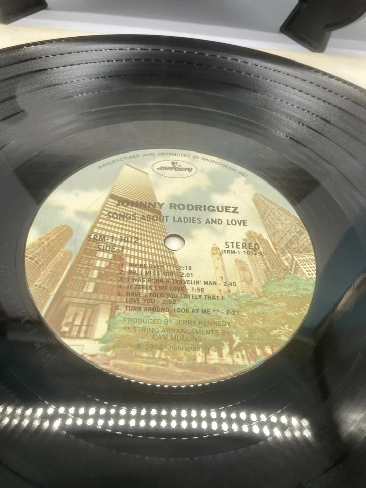 Johnny Rodriguez Songs About Ladies and Love  Vinyl Lp 1974 Mercury SRM-1-1012 - Image 2 of 4