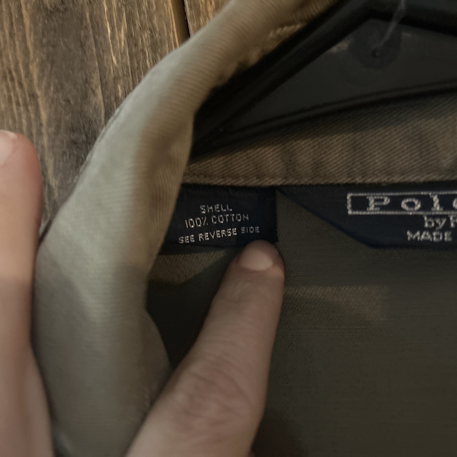 Giubbotto Bomber Uomo Ralph Lauren Polo 100% Cotone Beige Pony L Large