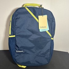 Embark 17" sling strap pickleball bag Backpack Bottle phone pocket Navy