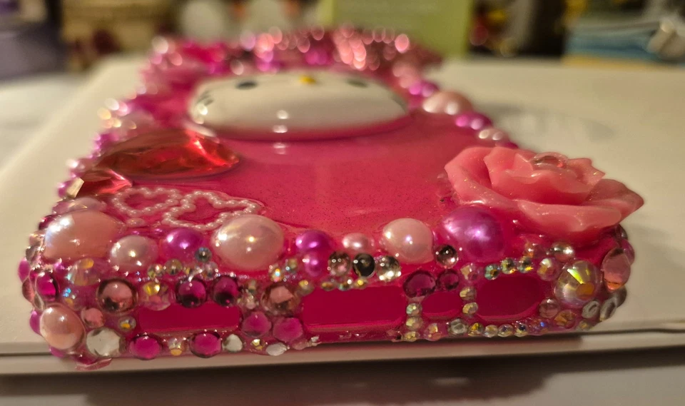 Hello Kitty Acrylic Rhinestone Phone Case Handmade Samsung Galaxy A13  - Image 3 of 4