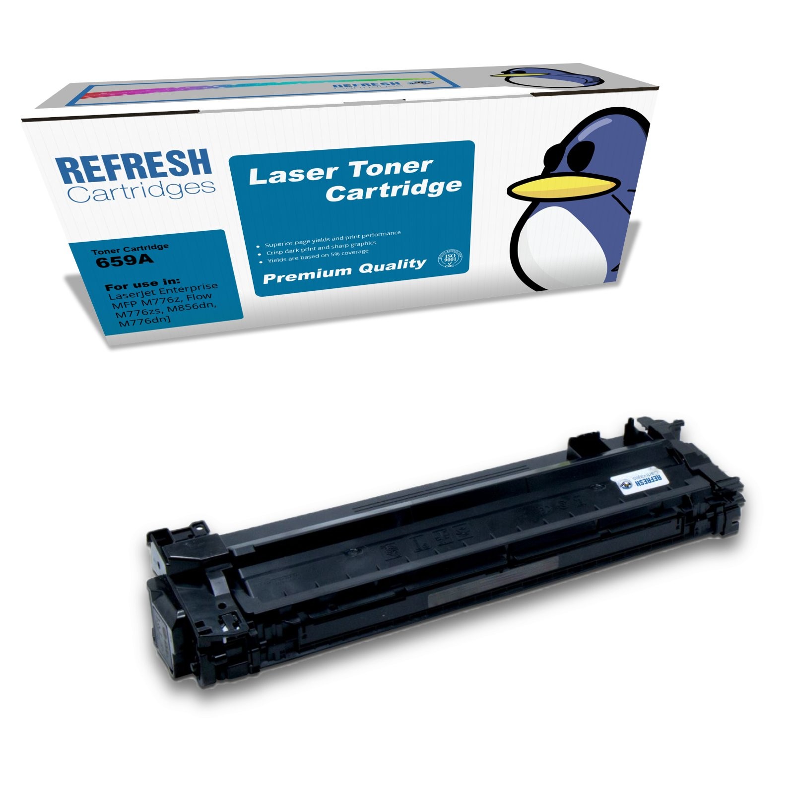Refresh Cartridges Replacement Black 659A Toner Compatible With HP Printers