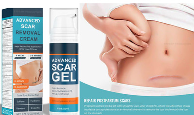 Scar Removal with Retinol Advance Cream gel from,Body Stretch Marks,Surgical 50g