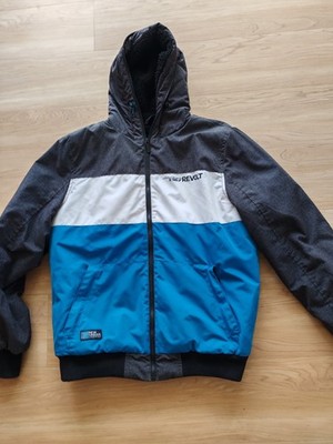 Winterjacke für Herren von Much More Gr. L grau,blau, weiß