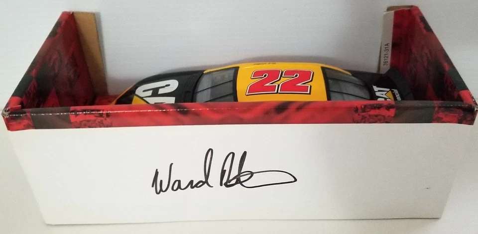 Racing Champions #22 Ward Burton 2002 Caterpillar 1:24 Autographed - Image 2 of 3
