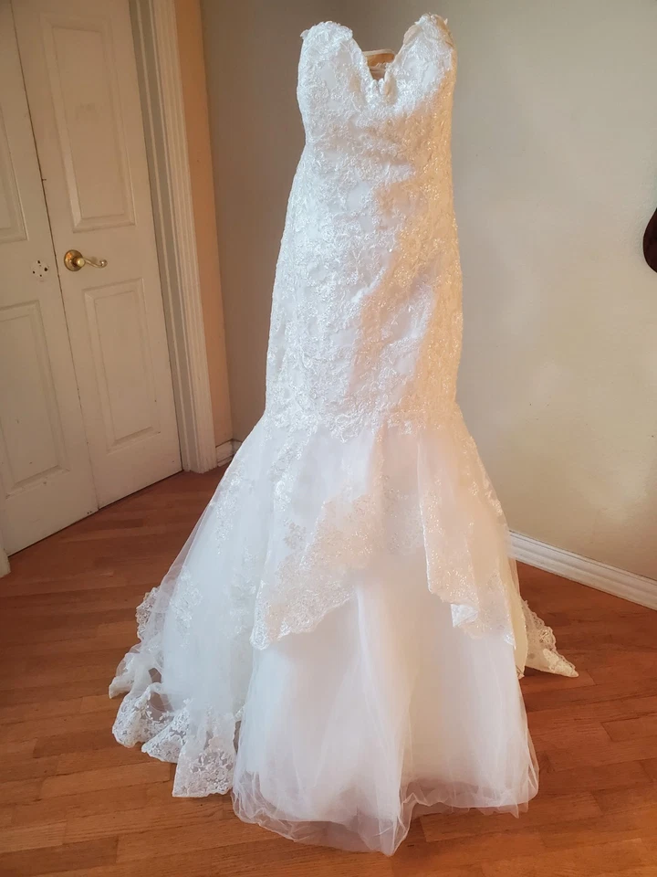 Vestido de novia Franssical talla 14 nuevo con etiquetas Foto 2 de 4