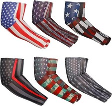 6 Pairs American Independence Day Arm Sleeves...