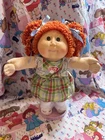 Cabbage Patch Kids HM11 Transitional Double Pony Popcorn Redhead Brown Eyes