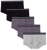 Amazon Essentials Herren Baumwoll Slips 5Er Pack Atmungsaktiv 3XL Schwarz/Grau