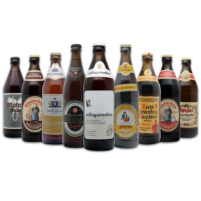 9er Paket Biere aus Bamberg Kellerbier / Dunkles / Rauchbier
