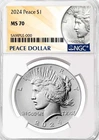 2024 $1 Peace Silver Dollar NGC MS70