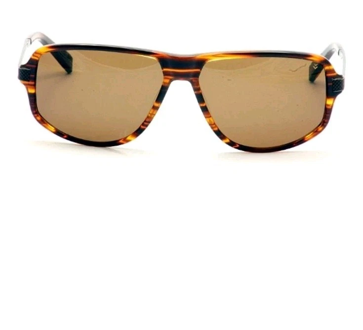 Gafas de sol John Varvatos JV780 marrón tortuga aviador para hombre 59-14-140 Foto 3 de 4