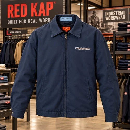 Red Kap Navy Blue Quilted Lined Industrial Work Jacket XXL Southland JT22NV2 - product listing photo