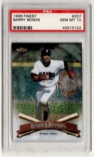 PSA 10 Barry Bonds 1998 Topps Finest #257 (very clean for now), SF Giants