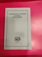 Contini, Lettere all'editore (1945-54) - Ediz. limitata Einaudi (Intonso)