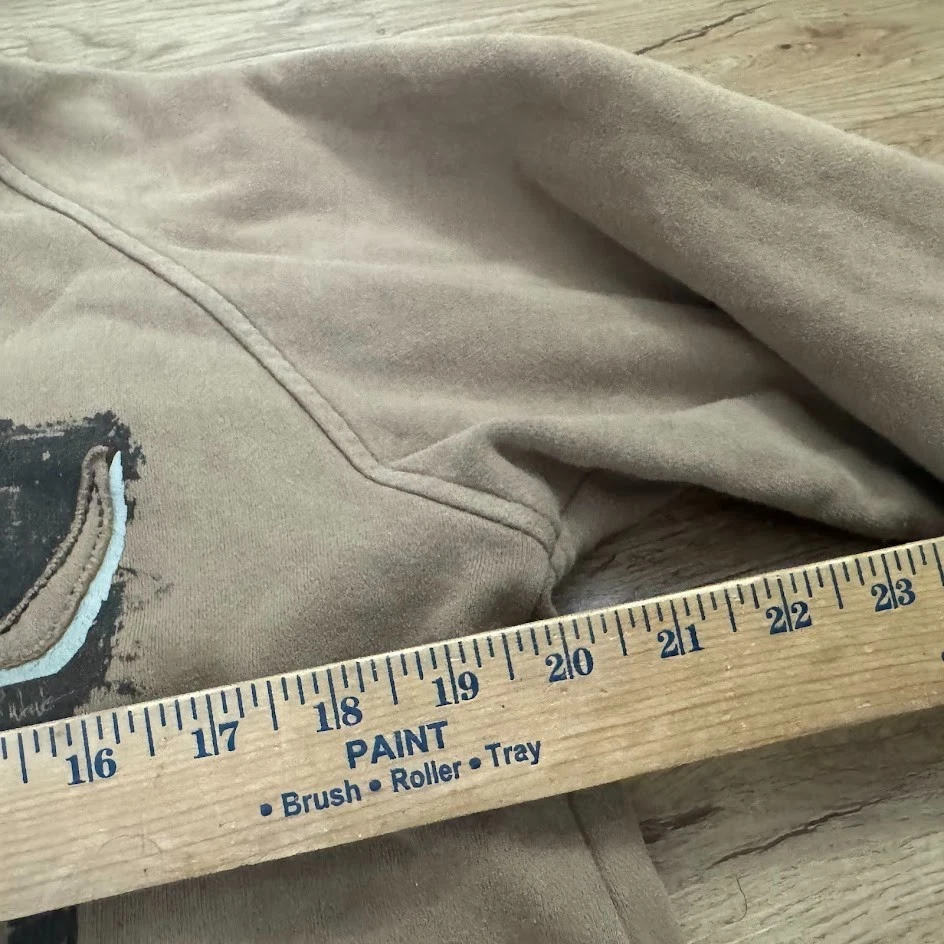 VTG Quicksilver Brown Hoodie Full Zip Grunge Pocketed Y2K Skater Boys Large - Image 2 of 4