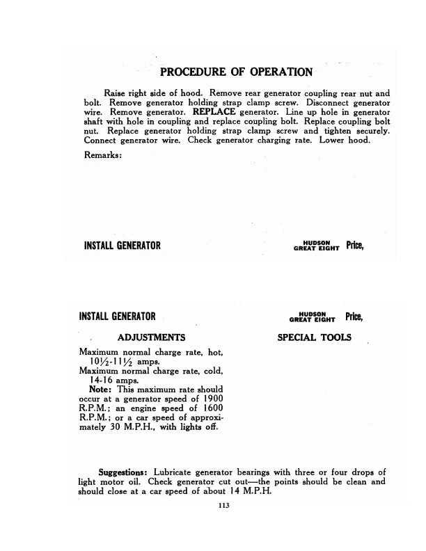 Libro de ocho talleres de reparación Hudson 8 Service Manual 1930 1931 1932 1933  Foto 4 de 4