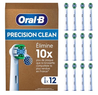 Oral-B Pro Precision Clean Aufsteckbürsten Elektrische Zahnbürste, 12 Stück