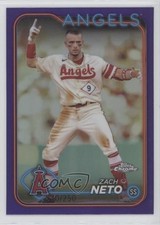2024 Topps Chrome Purple Refractor 170/250 Zach Neto #123 oh8
