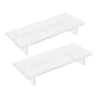 Bathroom Tray Water Proof Transparent Acrylic Riser For Kitchen Plant C SET