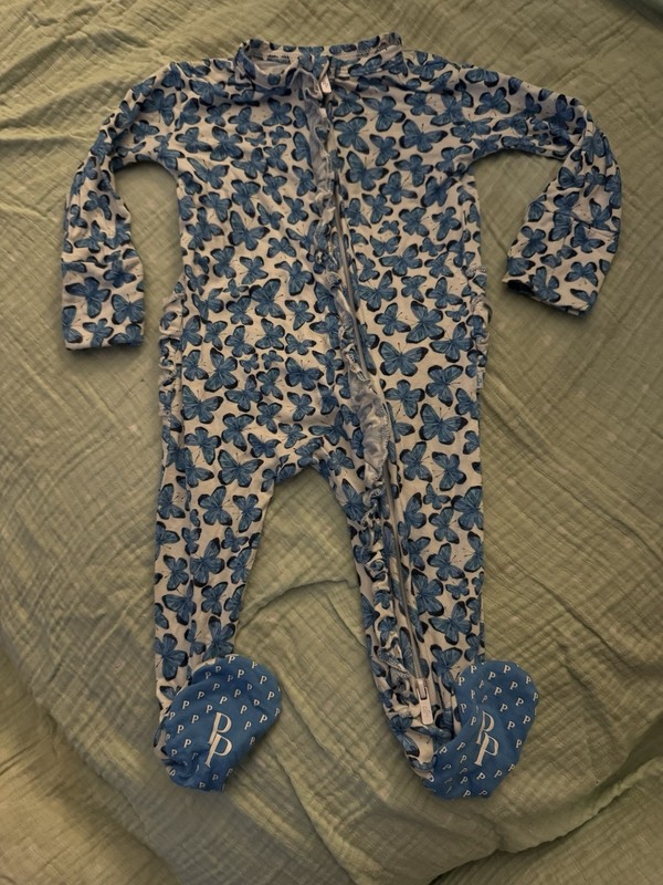 posh peanut 0-3 months Butterflies Blue White 