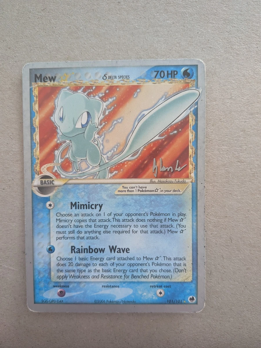 Mew Star Pokémon TCG Cards for sale | eBay