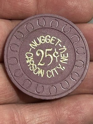 NUGGET Carson City, Nevada 25c Casino Gaming Chip (Issued 1994)