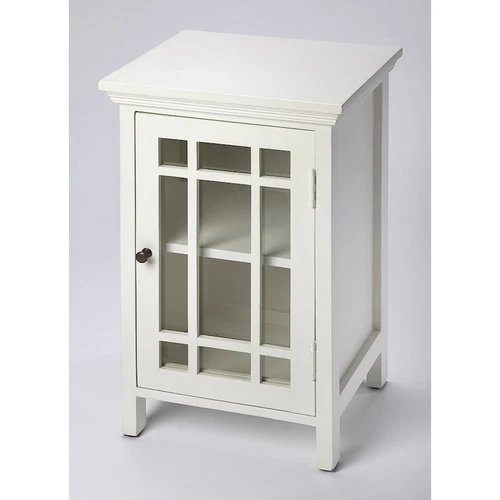 Butler Baxter Chairside Chest, Glossy White - 2771304 - Picture 1 of 1