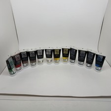 VTG Lot Speedball Water-Soluble Block Printing Ink 1.3 Fl Oz Multi Colors READ