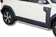 Schwellerrohre ohne Tritt für Dacia Duster 3 PYM PYN Edelstahl poliert Ø50mm TÜV