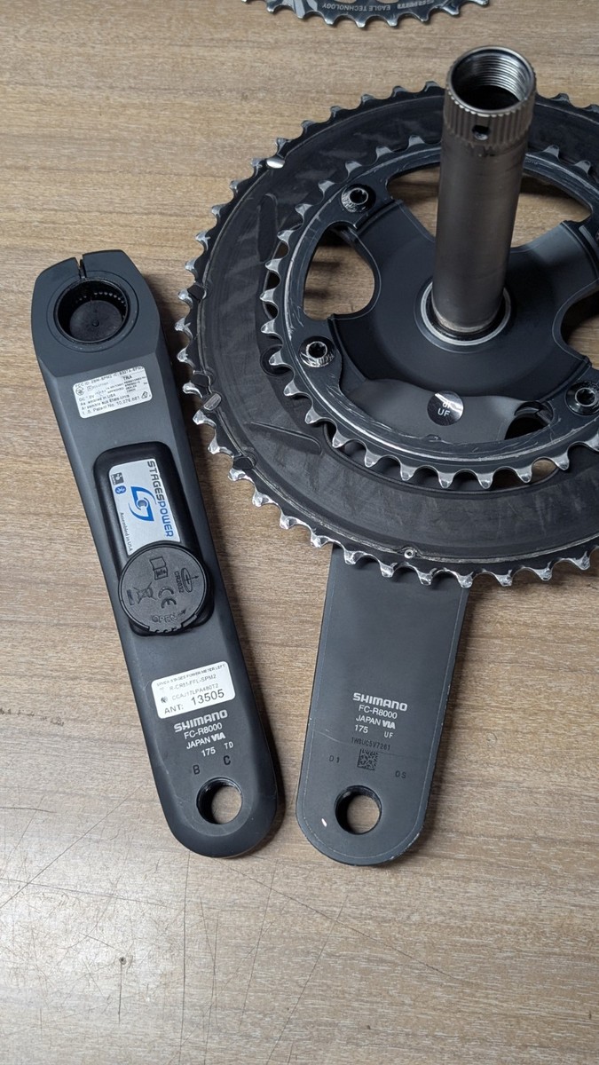 Pioneer Ultegra FC-R8000 パワーメーター 175mm Shimano Ultegra FC-R8000 Stages 175mm 50/34t Power Meter Crankset